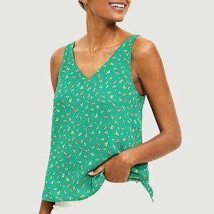 Floral Double V Shell Bright Kelly Green